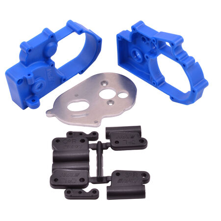 RPM 73615 Gearbox Housing & R Mounts,Blue:TRA 2WD Vehicles
