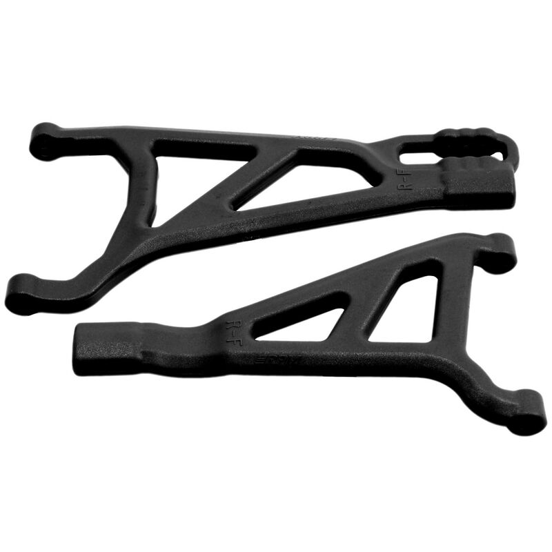 RPM 81462 Front Right A-arms Black- E-Revo Brushless