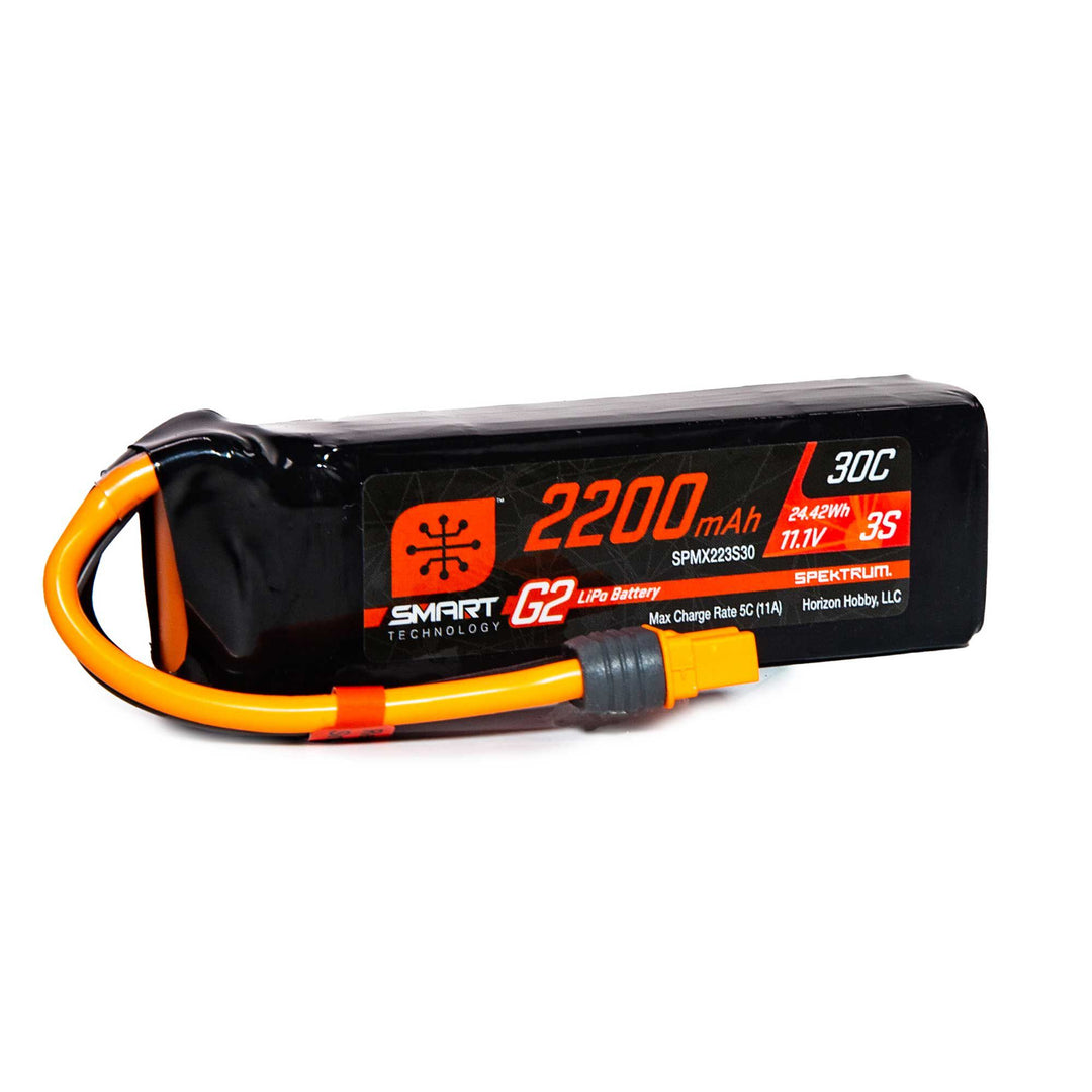 2200mAh 3S 11.1V Smart G2 LiPo 30C Spektrum SPM X223S30