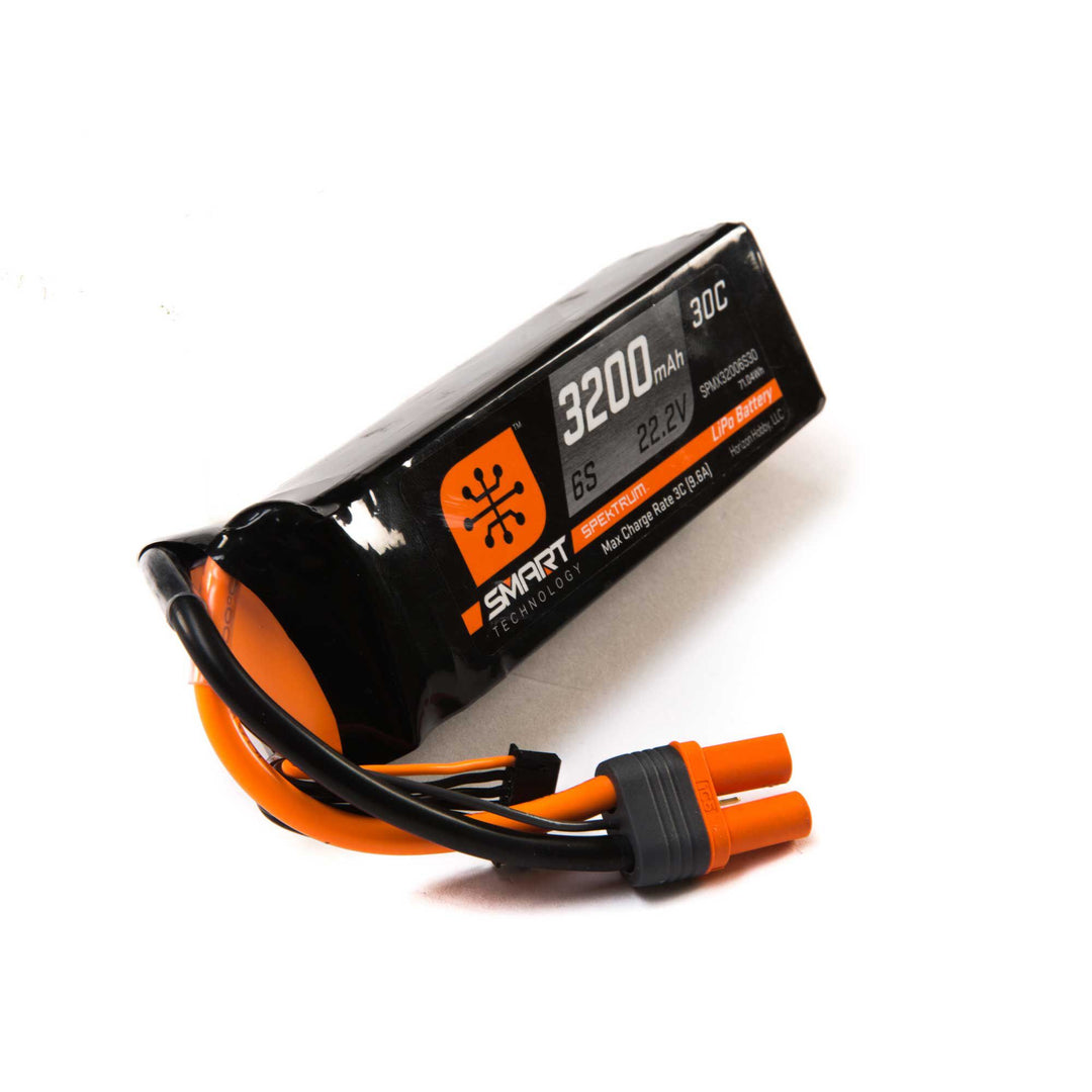 3200mAh 6S 22.2V Smart LiPo 30C Spektrum SPM X32006S30