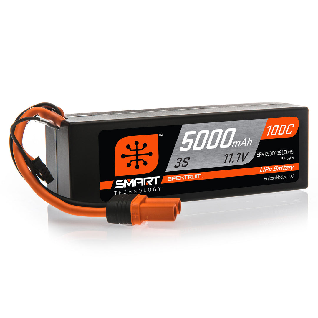 5000mAh 3S 11.1V 100C Smart LiPo Hardcase Spektrum SPM X50003S100H5