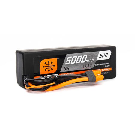 SPMX 50003S50H3 5000mAh 3S 11.1V 50C Smart LiPo Hardcase; IC3