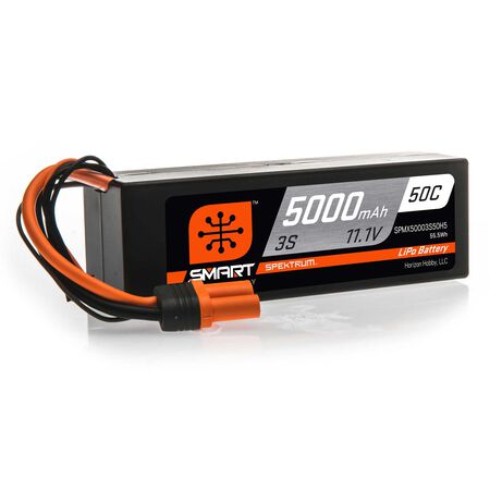 SPMX 50003S50H5 5000mAh 3S 11.1V 50C Smart LiPo Hardcase; IC5