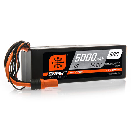 SPMX 50004S50H5 5000mAh 4S 14.8V 50C Smart LiPo Hardcase; IC5