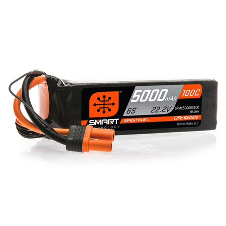 SPMX 50006S100 5000mAh 6S 22.2V 100C Smart LiPo Battery; IC5