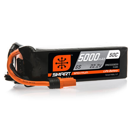 SPMX 50006S50 5000mAh 6S 22.2V 50C Smart LiPo Battery; IC5