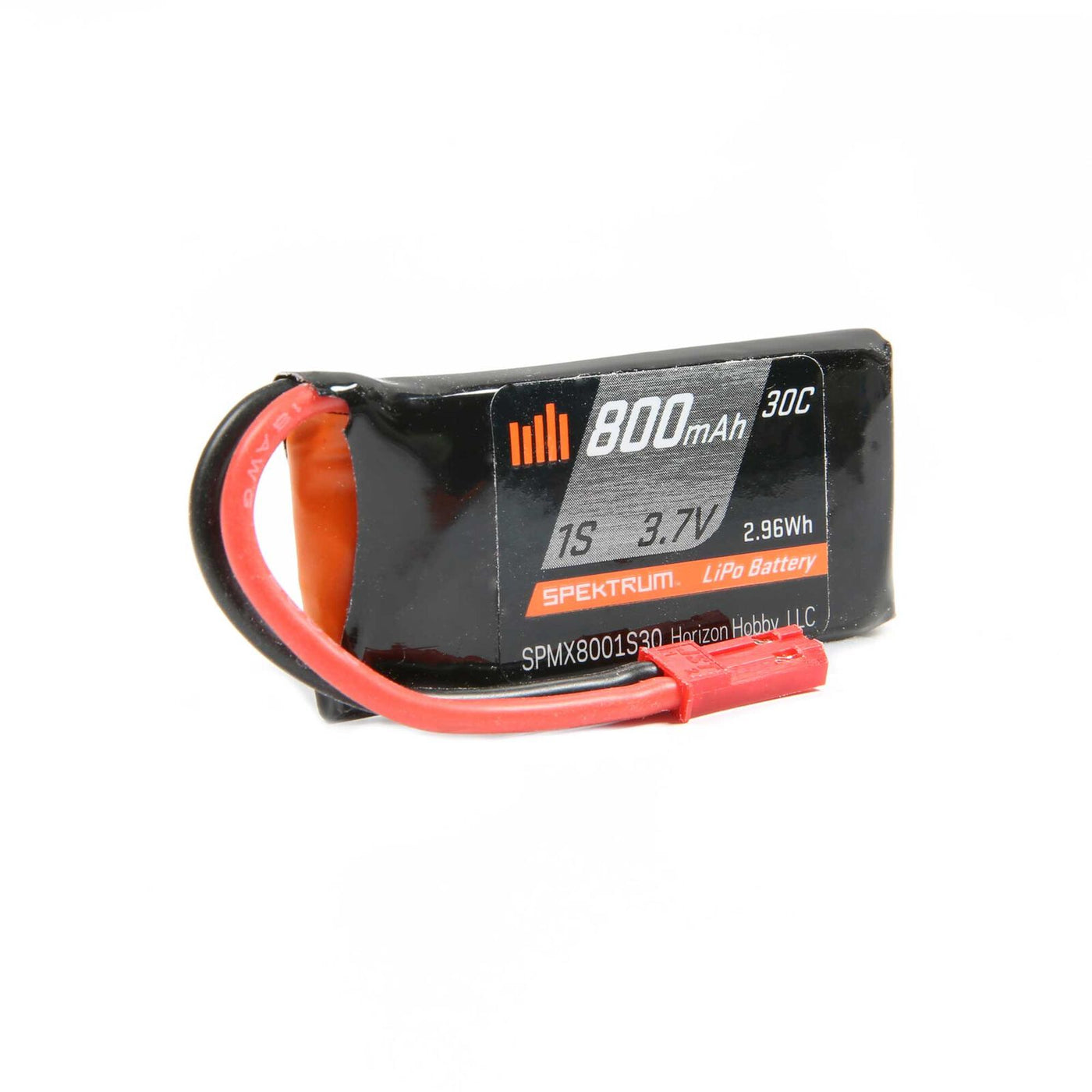 SPMX 8001S30 800mAh 1S 3.7V 30C LiPo Battery; JST