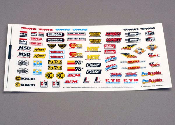 TRA 2514 Sponsor Decal Sheet:TMX.15,2.5,