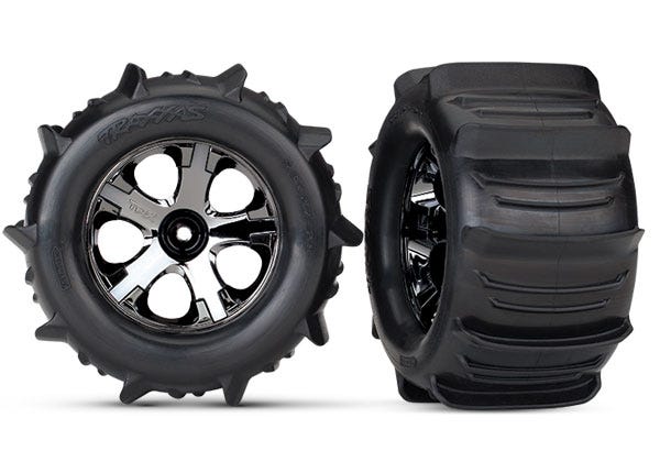 TRA 4175 T&W, PADDLE TIRES, BLK