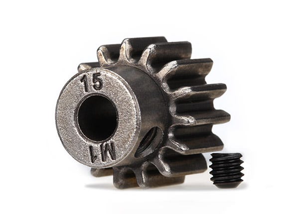 TRA 6487X GEAR, 15-T PINION (1.0 METRIC