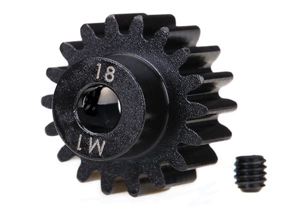 TRA 6491R GEAR, 18-T PINION (MACHINED)