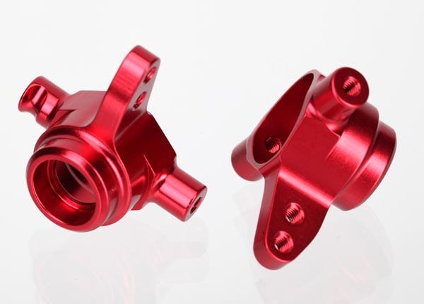 TRA 6837R Alum Steering Blocks red