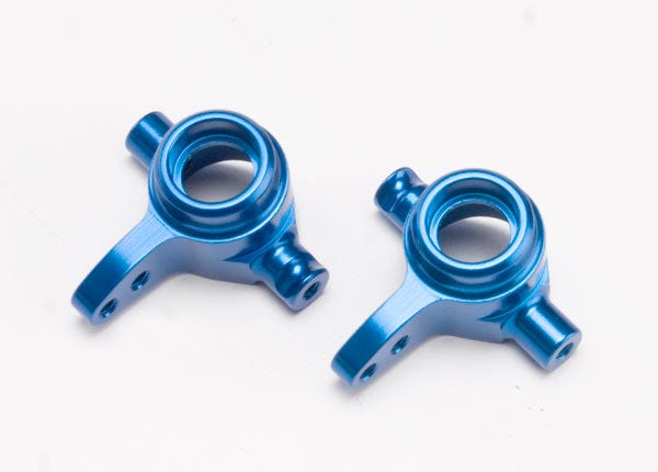 TRA 6837X Aluminum Steering Blocks blue