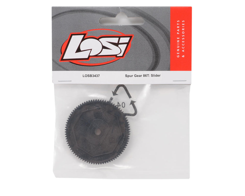 LOSB3437 Spur Gear 86T: Slider, HRL, Strike Team Losi