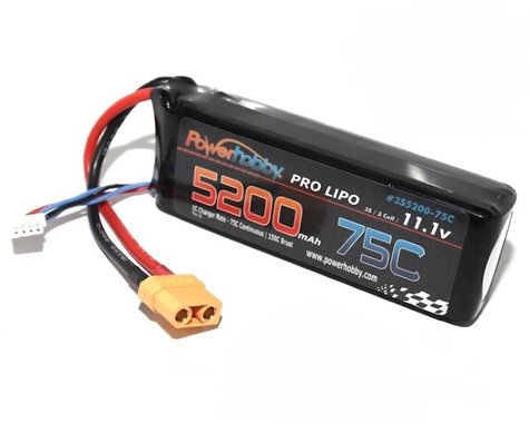 5200mAh 11.1V 3S 75C Lipo Battery Power Hobby