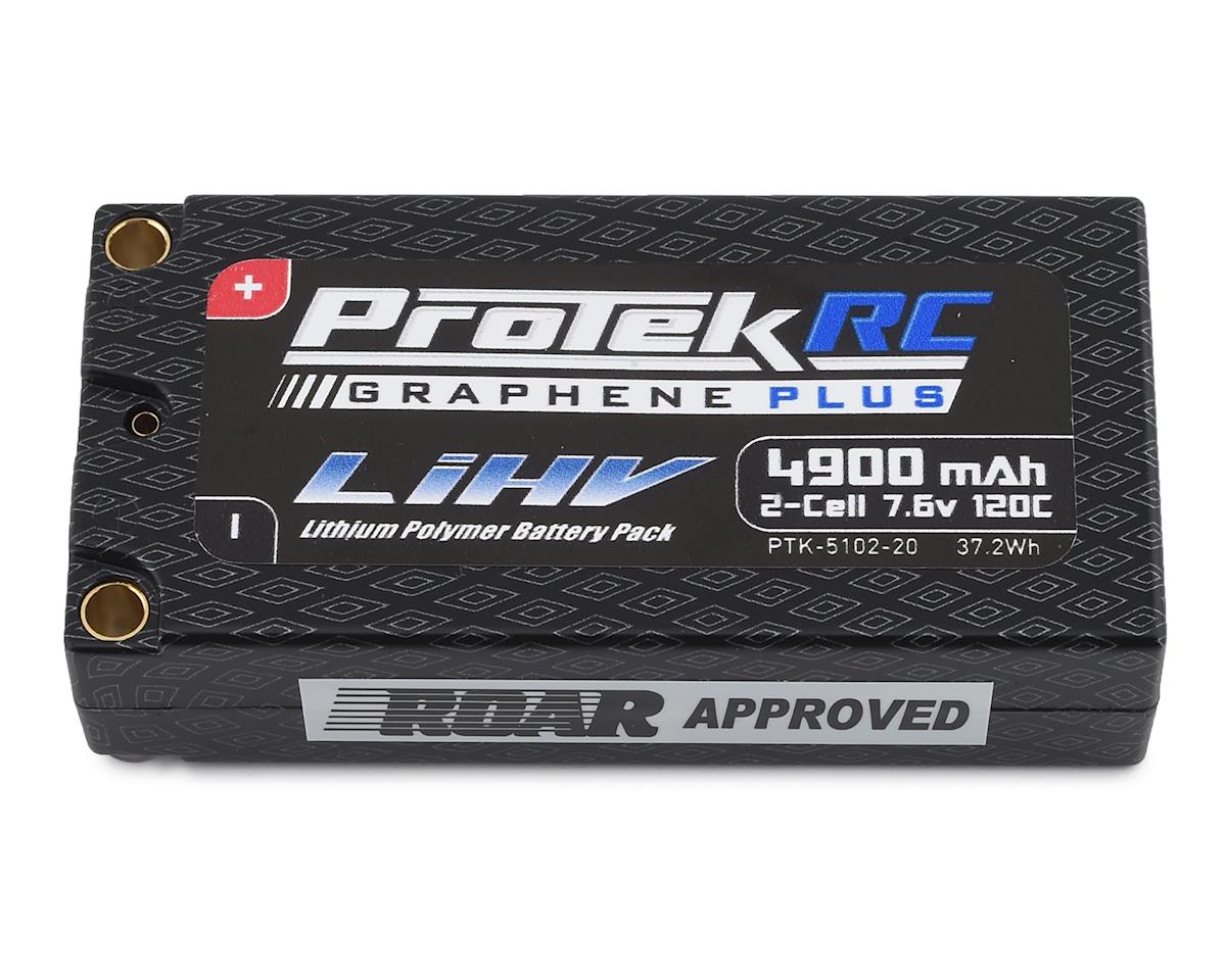 ProTek RC 2S 120C Low IR Si-Graphene + HV Shorty LiPo Battery (7.6V/4900mAh) PTK-5102-20