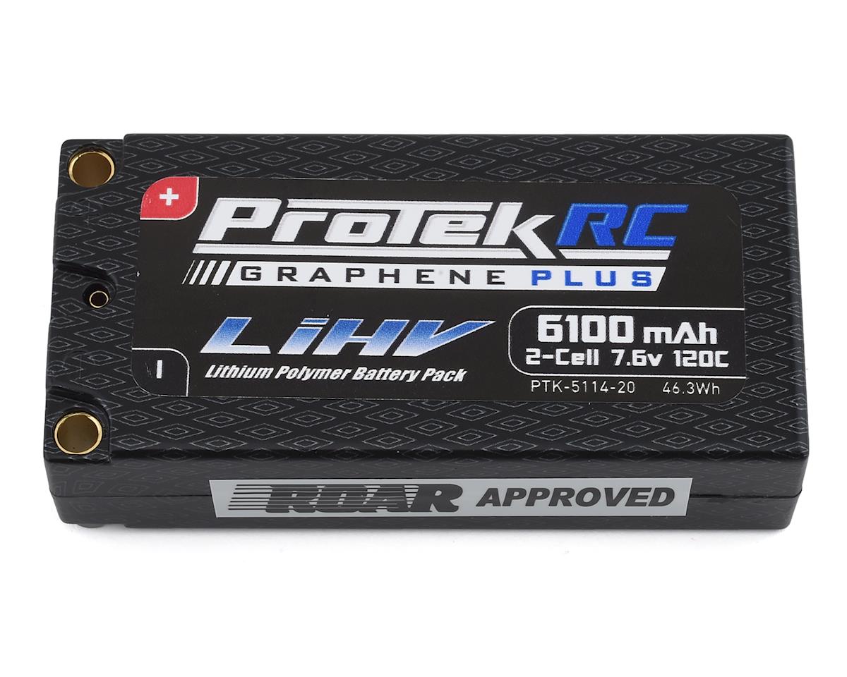 ProTek RC 2S 120C Low IR Si-Graphene + HV Shorty LiPo Battery (7.6V/6100mAh) PTK-5114-20