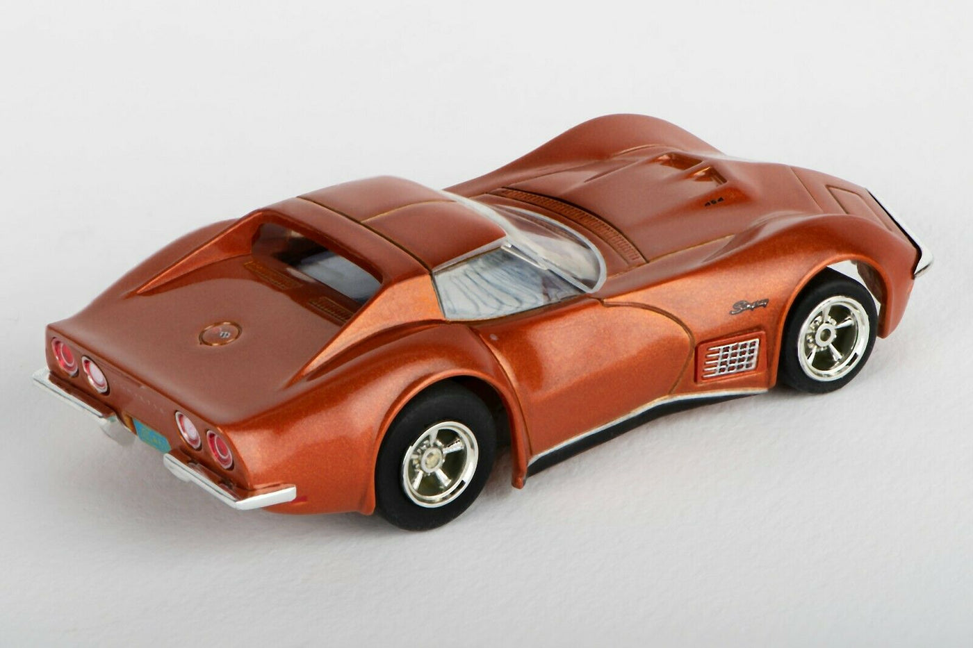 AFX HO Mega G+ 1971 Corvette 454 Ontario Orange Metallic Slot Race Car AFX22047