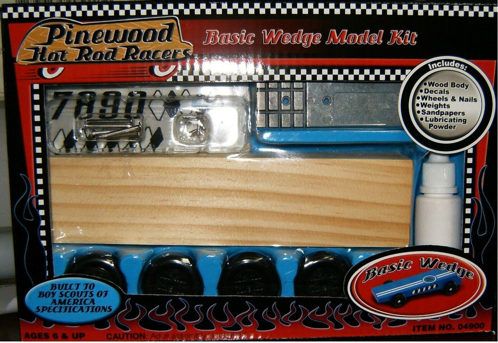 Pinewood Basic wedge Hot Rod pin04900-bw
