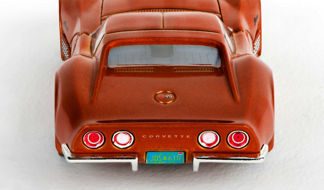 AFX HO Mega G+ 1971 Corvette 454 Ontario Orange Metallic Slot Race Car AFX22047