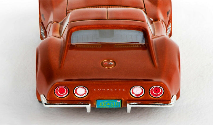 AFX HO Mega G+ 1971 Corvette 454 Ontario Orange Metallic Slot Race Car AFX22047