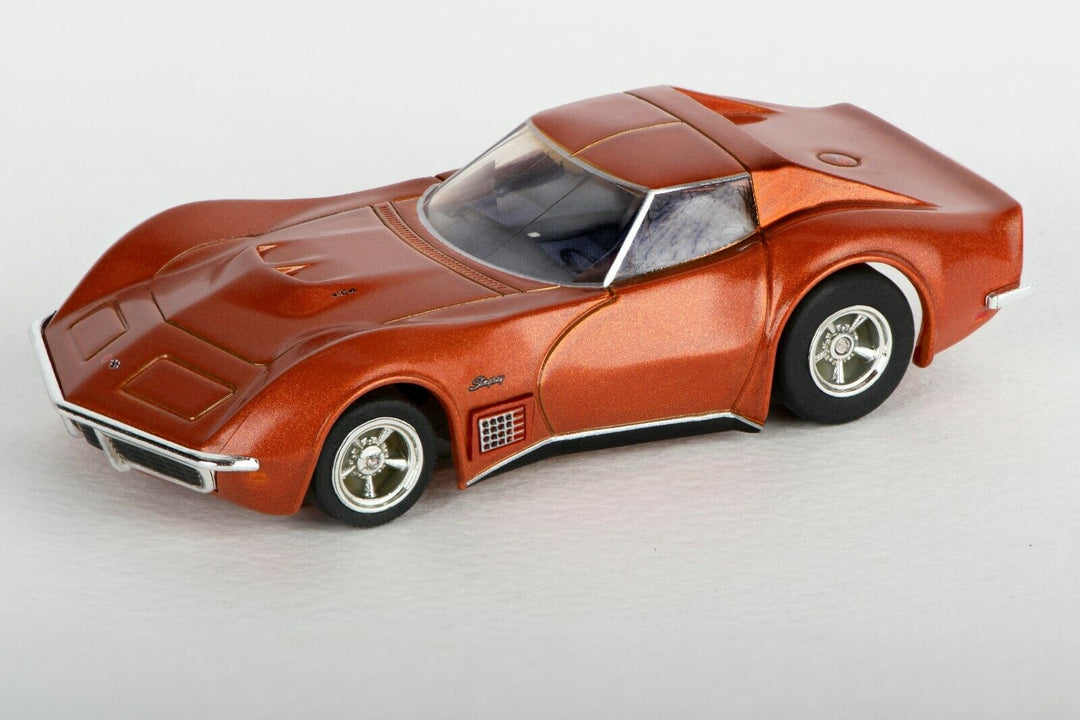 AFX HO Mega G+ 1971 Corvette 454 Ontario Orange Metallic Slot Race Car AFX22047