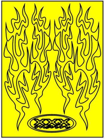 Wicked Flames Paint Mask XXX Main Racing XXXM037L